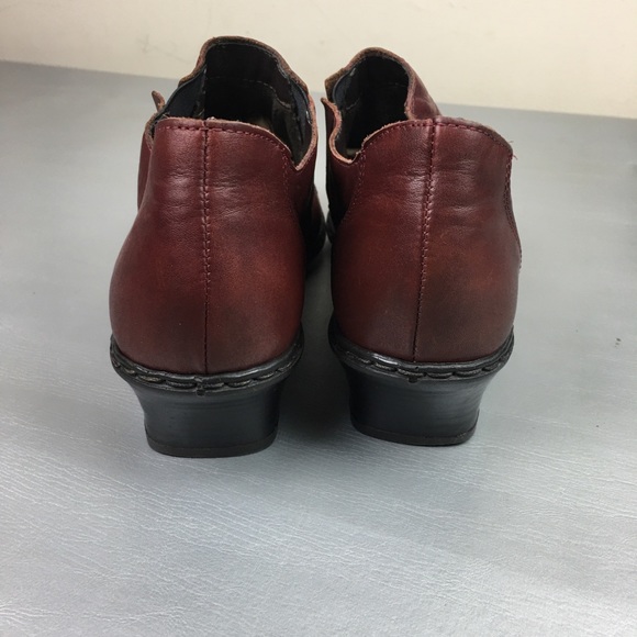 rieker burgundy ankle boots